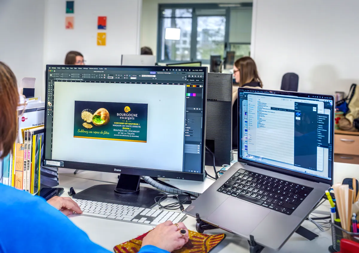 Création d'un support de communication pour un client du secteur alimentaire par l'agence EcloLINK