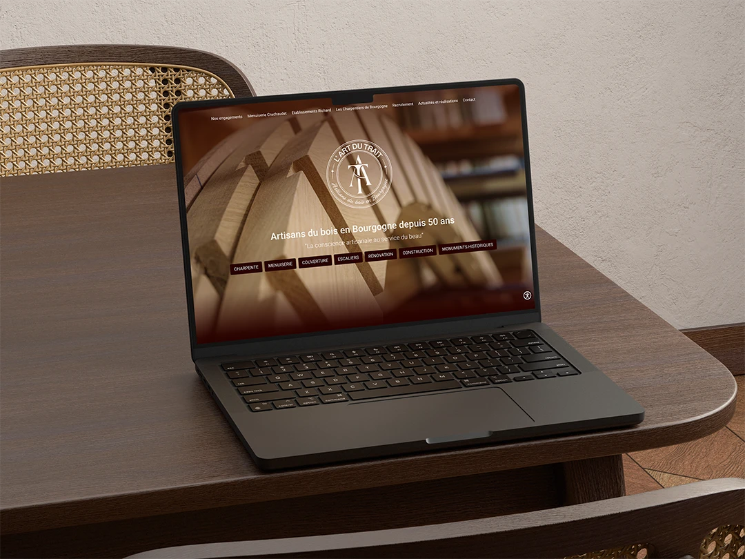 Site Mockup Lart Du Trait V1